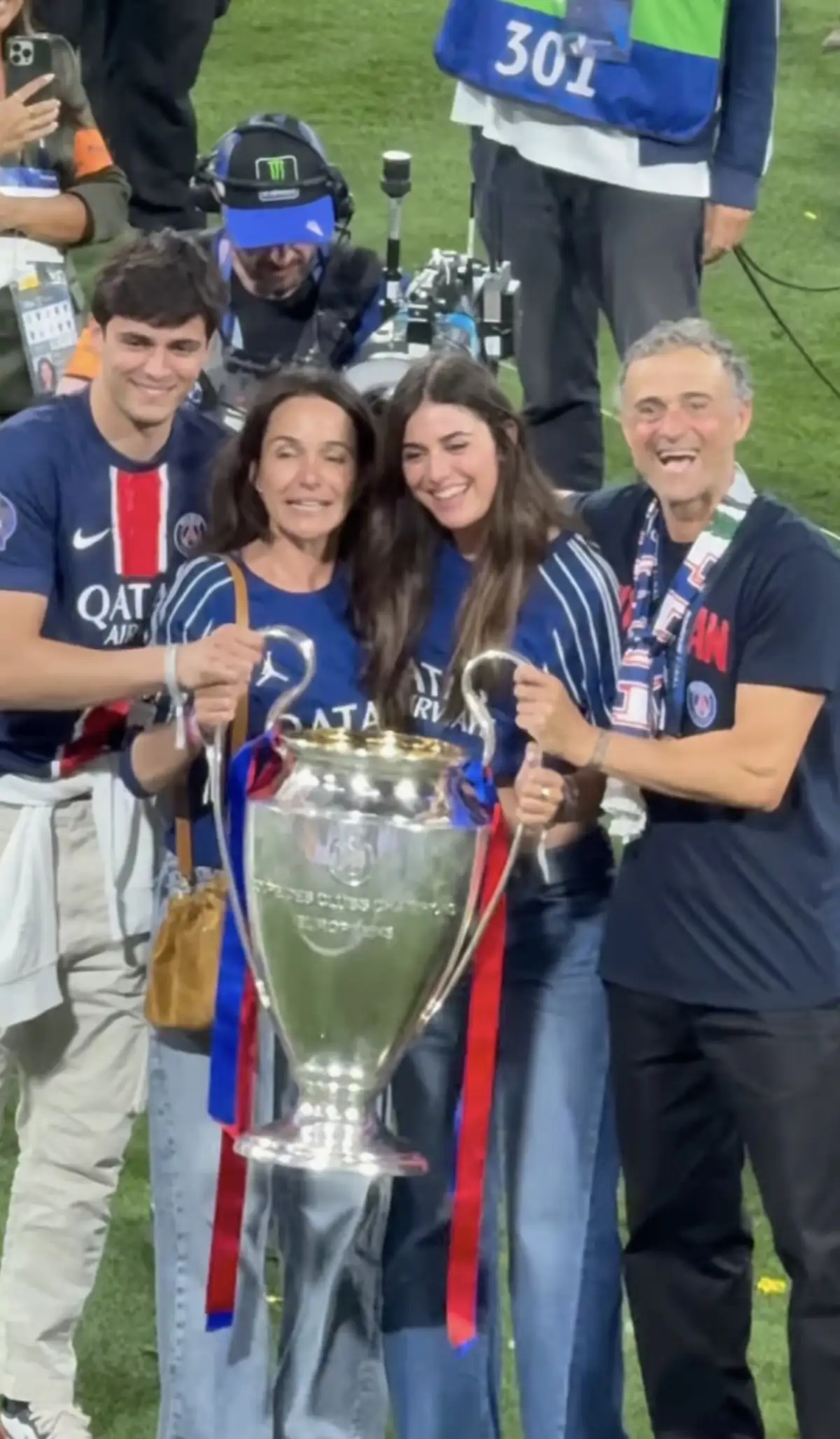 Luis Enrique y su familia