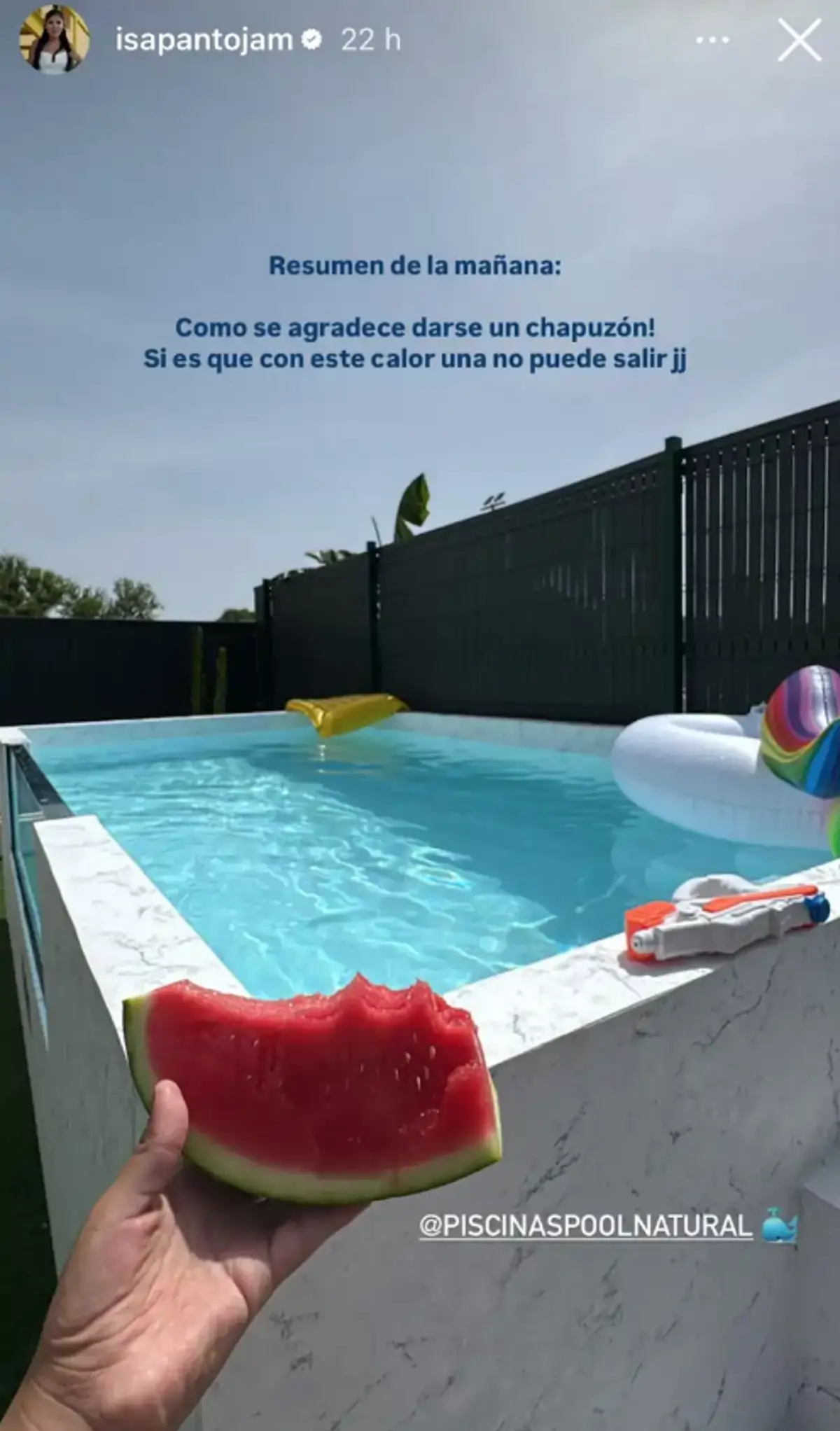Piscina de Isa Pantoja
