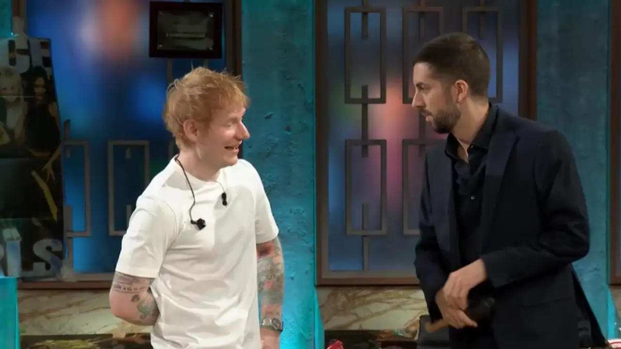 David Broncano y Ed Sheeran