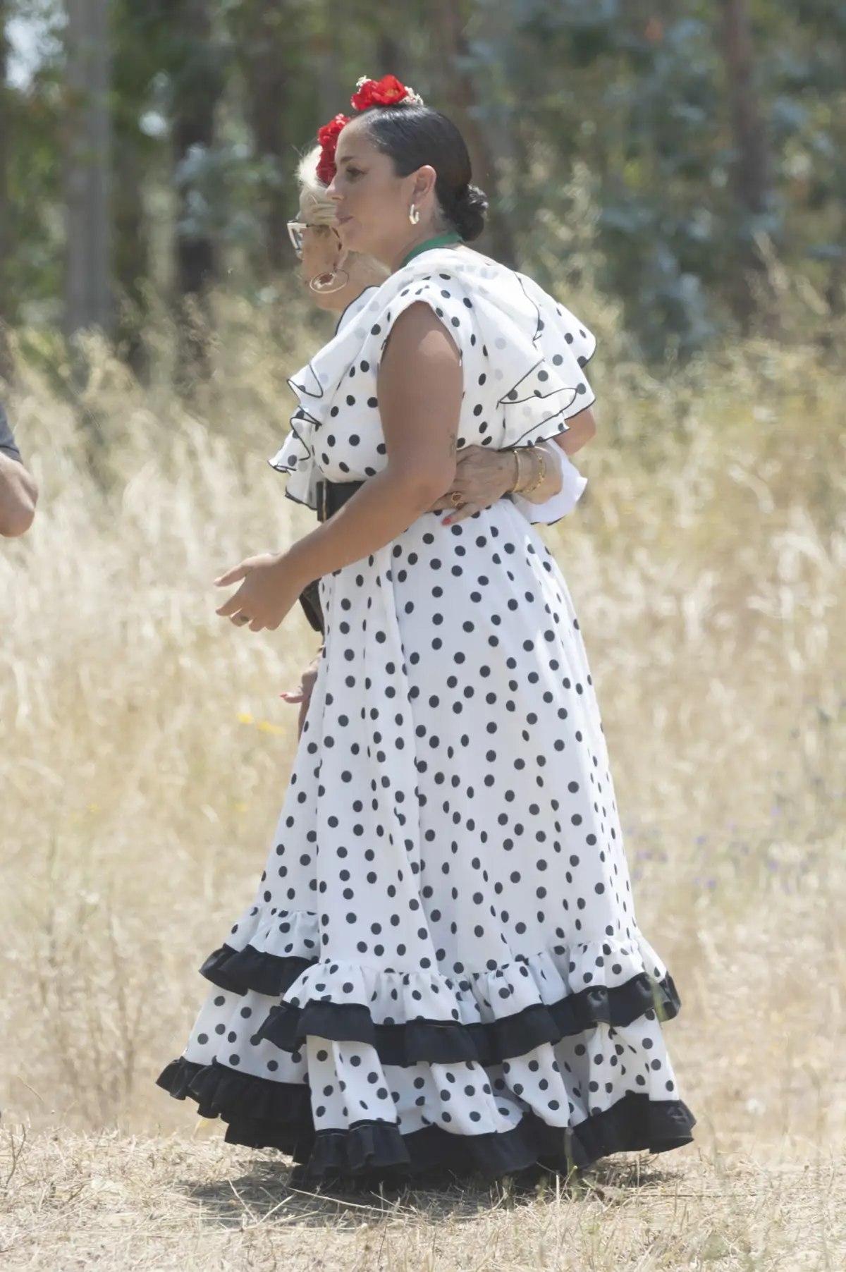 Anabel Pantoja en el camino del Rocío.