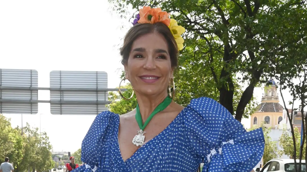 Raquel Bollo en el camino del Rocío.