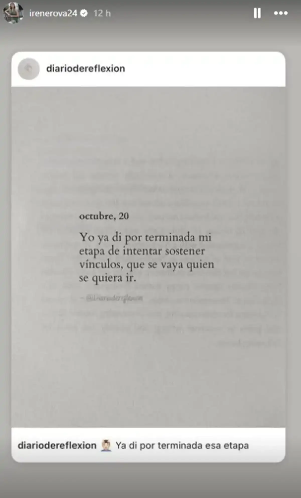 Stories de Irene Rosales