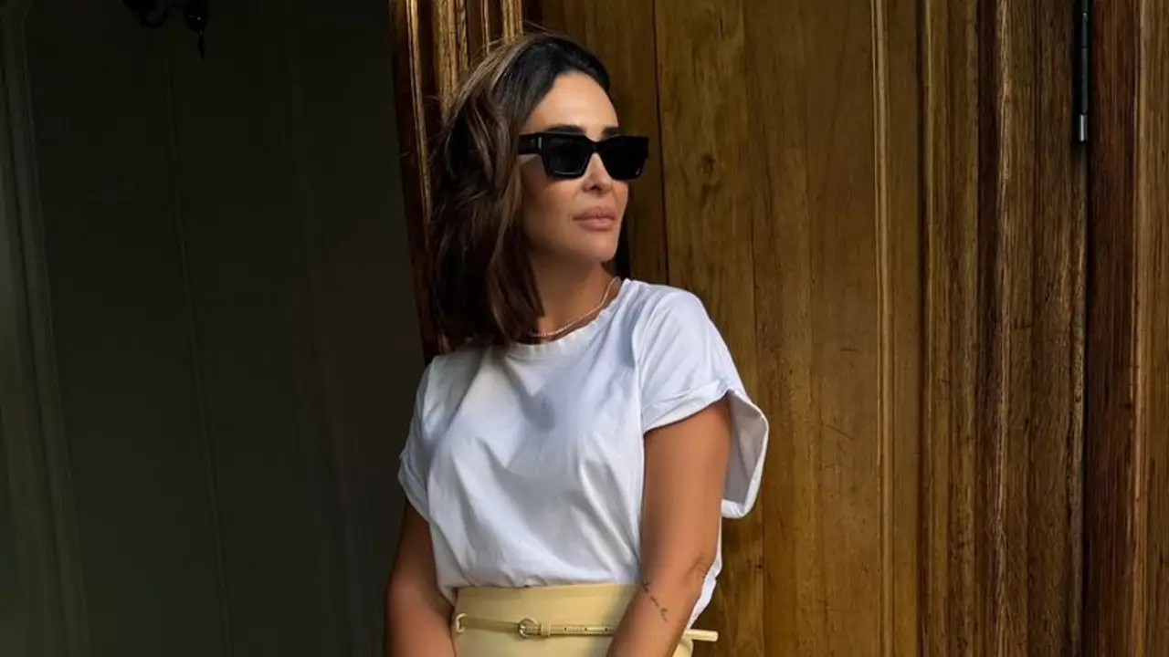 Falda amarillo mantequilla Zara Vicky Martín Berrocal 