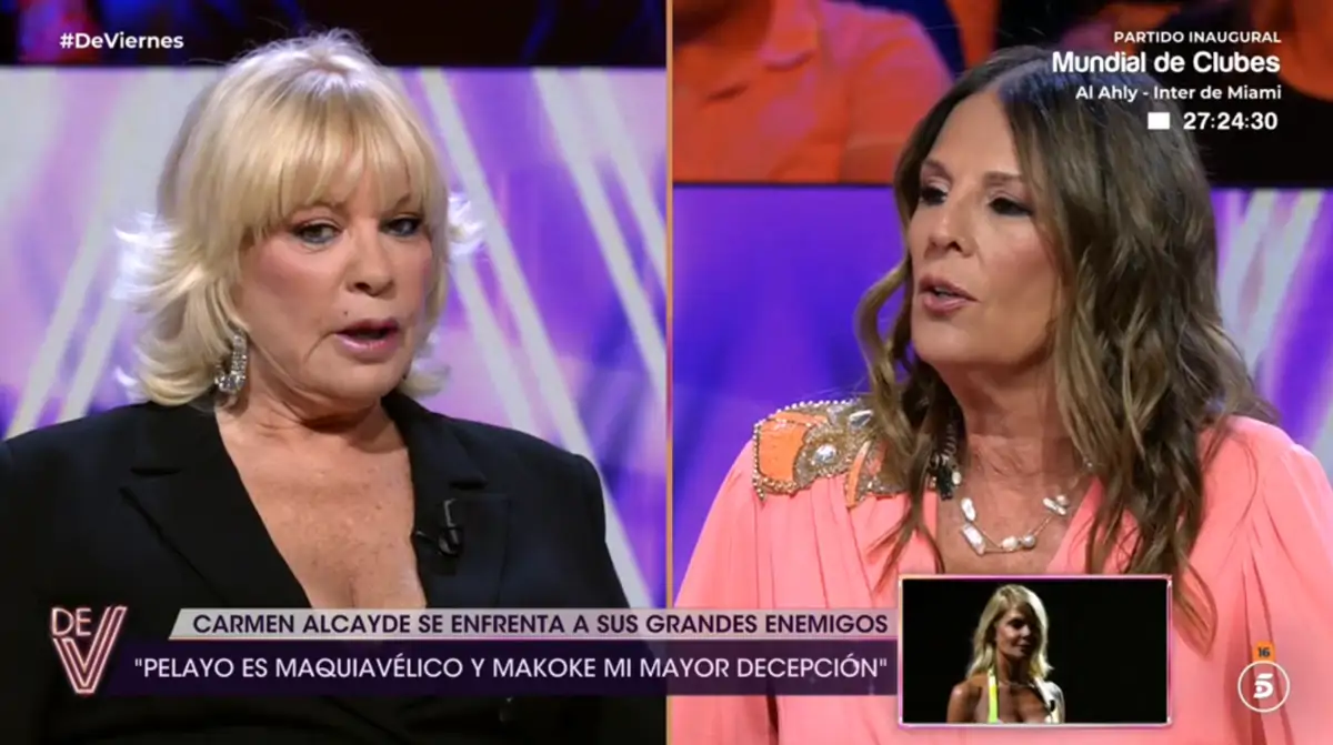 Bárbara Rey y Ángela Portero