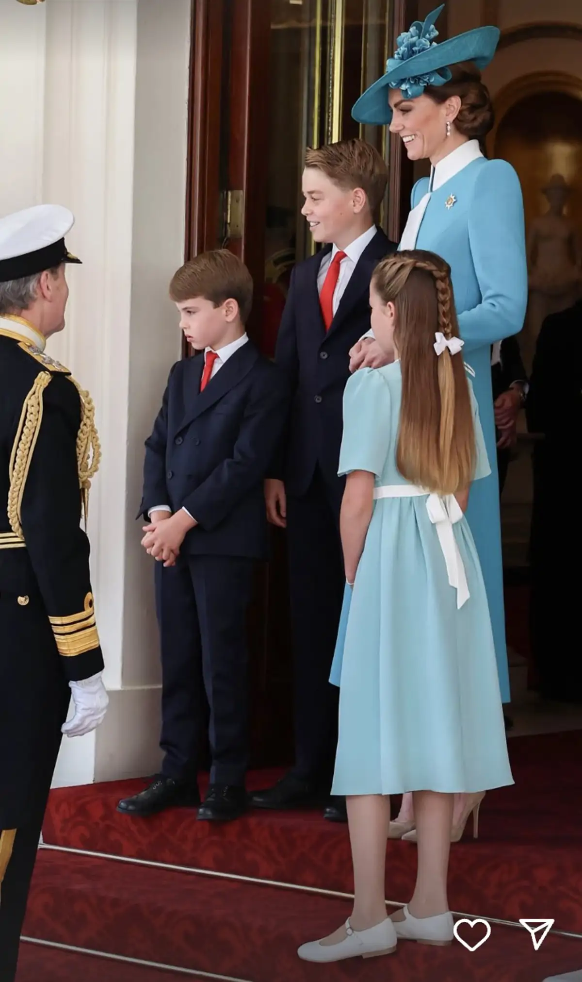 Kate Middleton con sus hijos