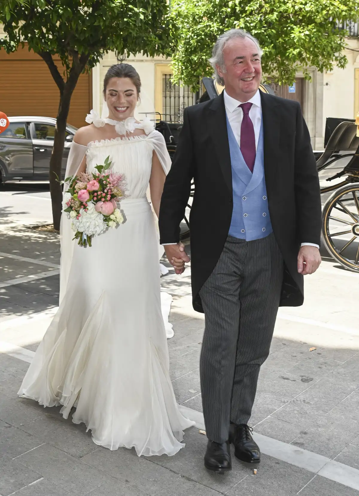 Leticia Fernández de Villavicencio vestida de novia