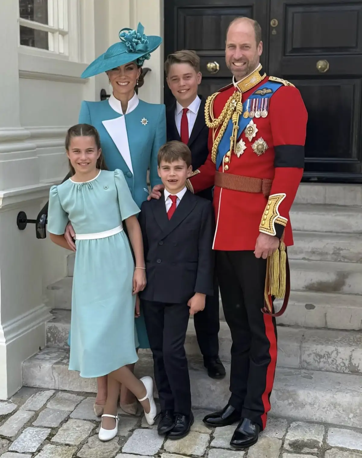 Kate Middleton y Guillermo con sus hijos