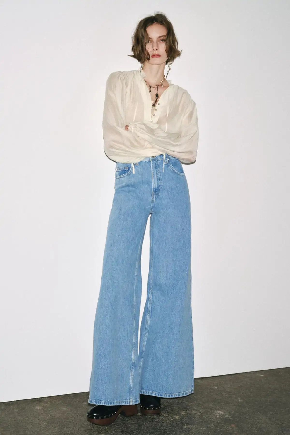 Vaqueros wide leg.