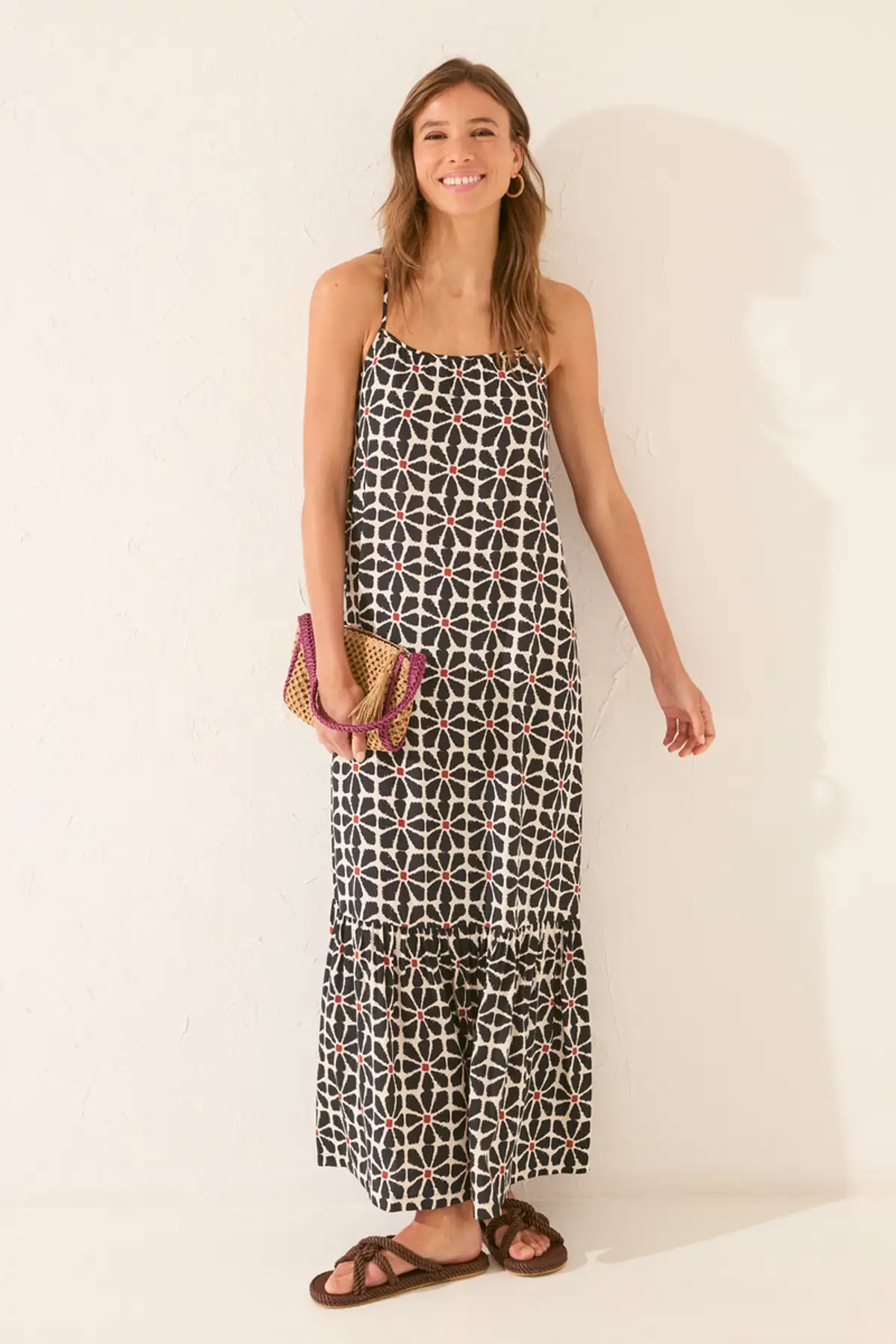 Vestido boho Women Secret largo tirantes estampado flores