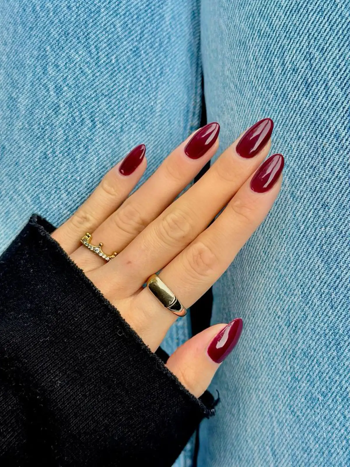 Uñas burdeos