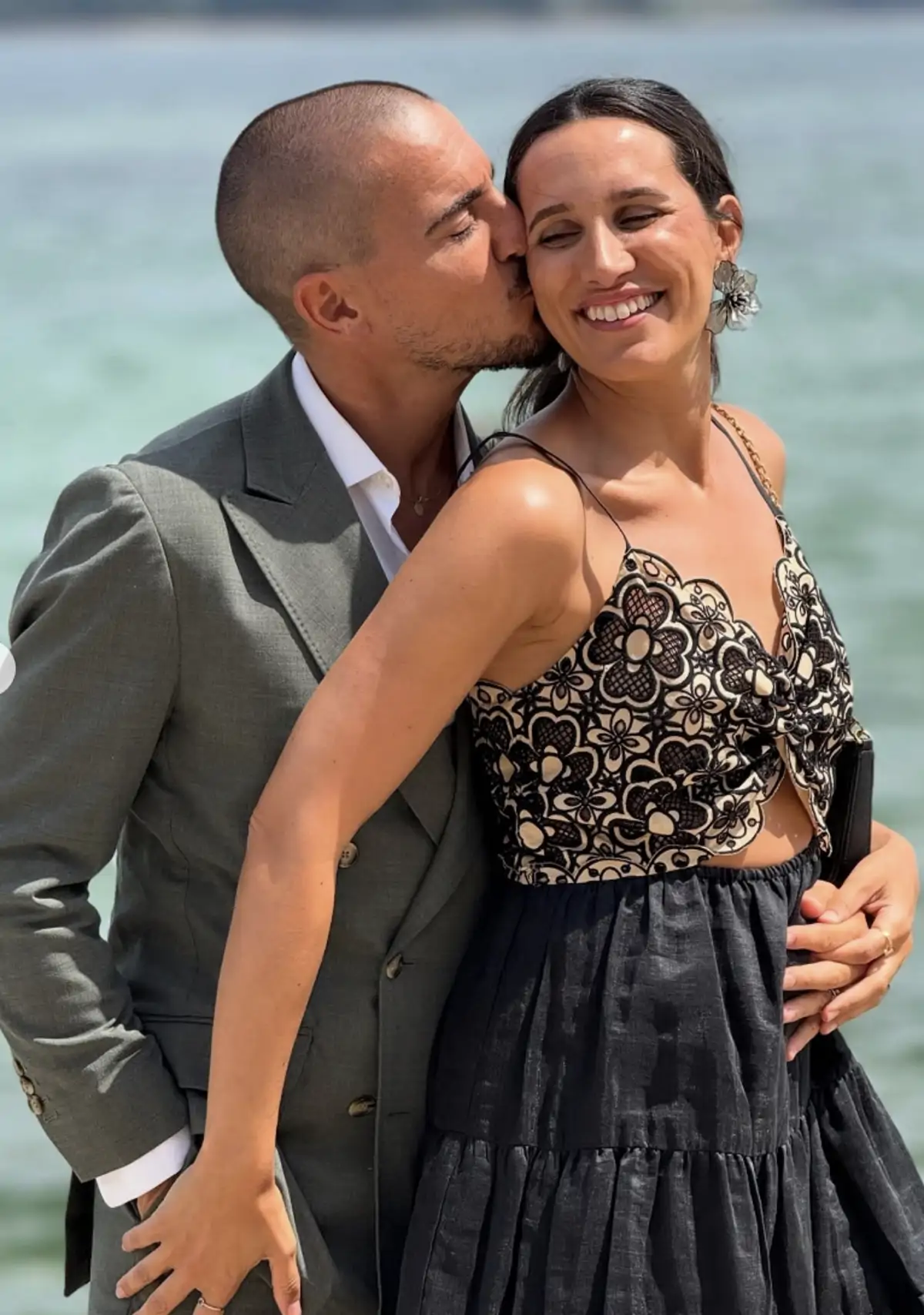 Damián Quintero y su mujer
