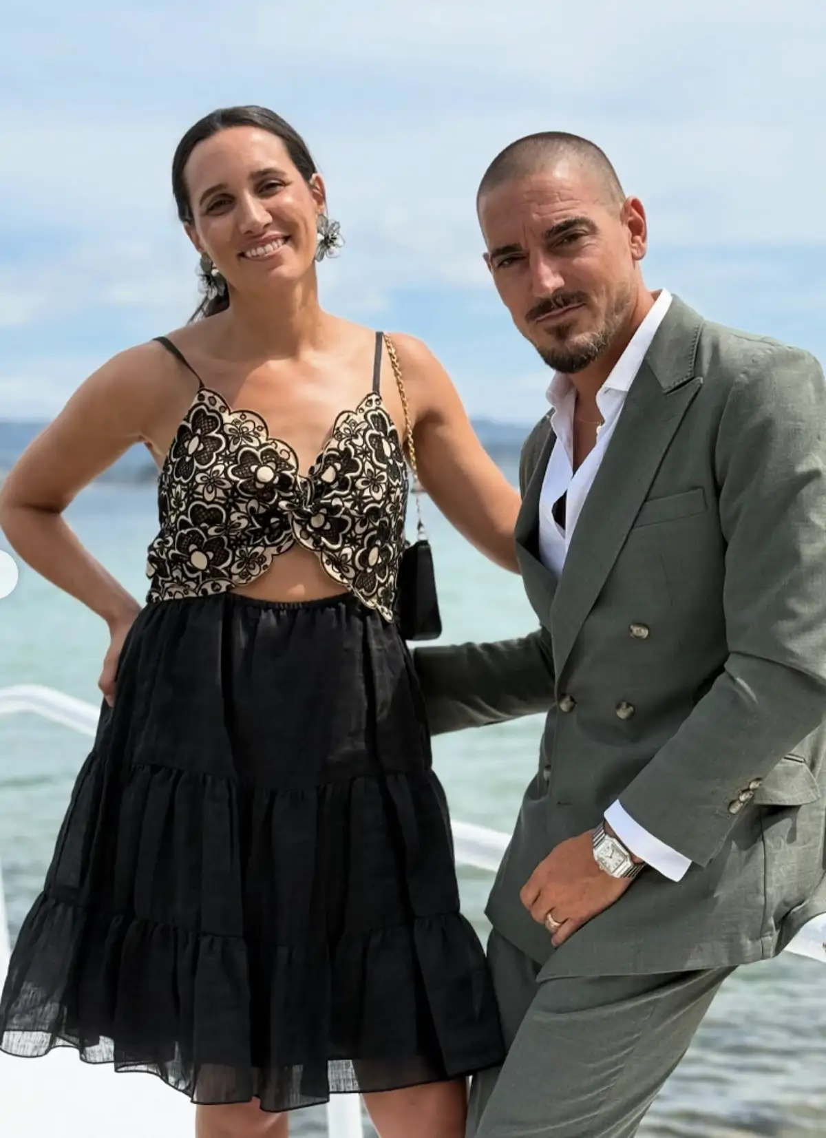 Damián Quintero y su mujer