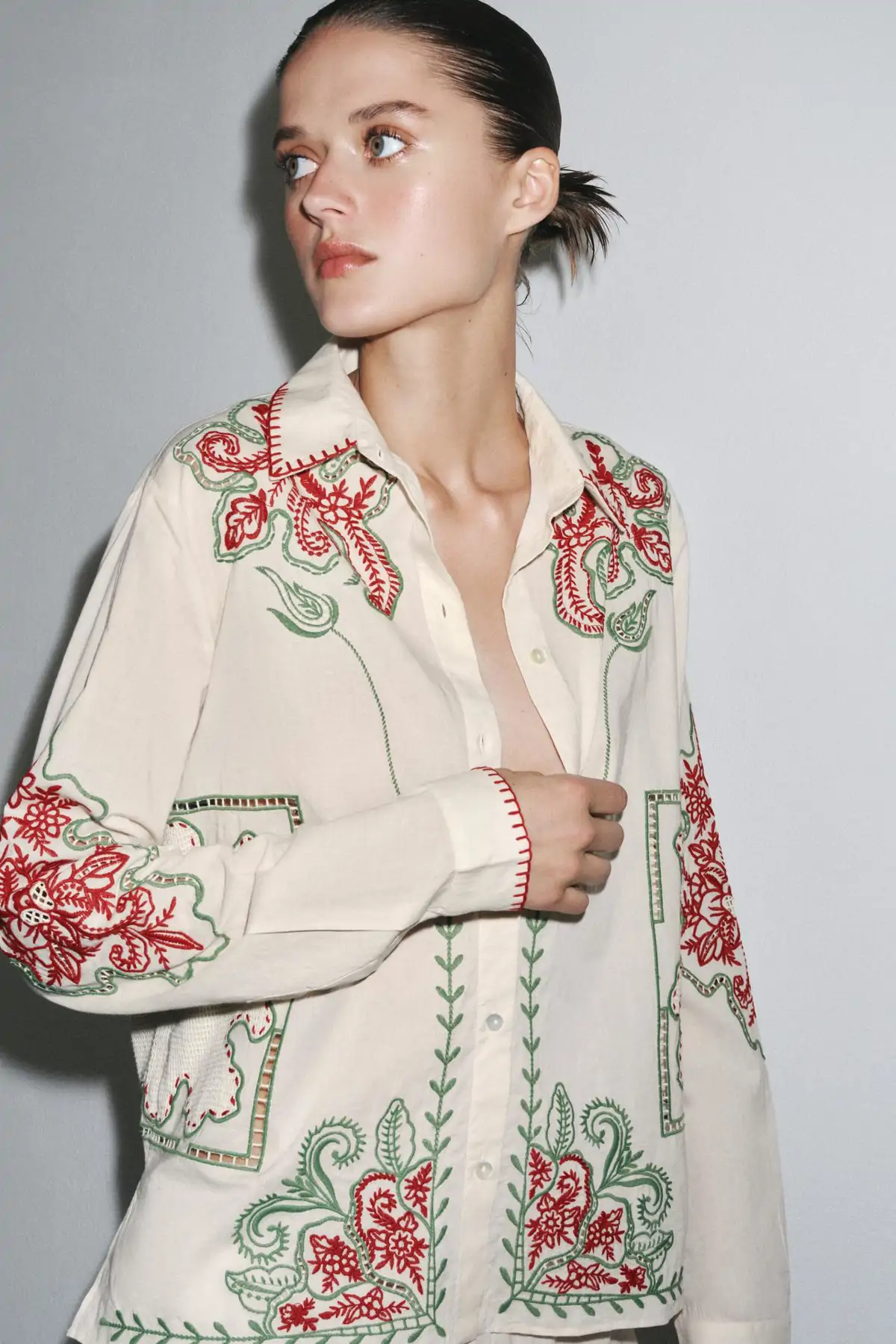 Blusa estampada.