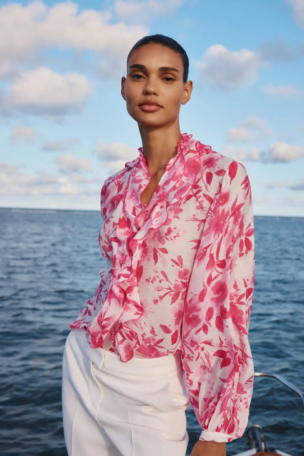 Blusa estampada.