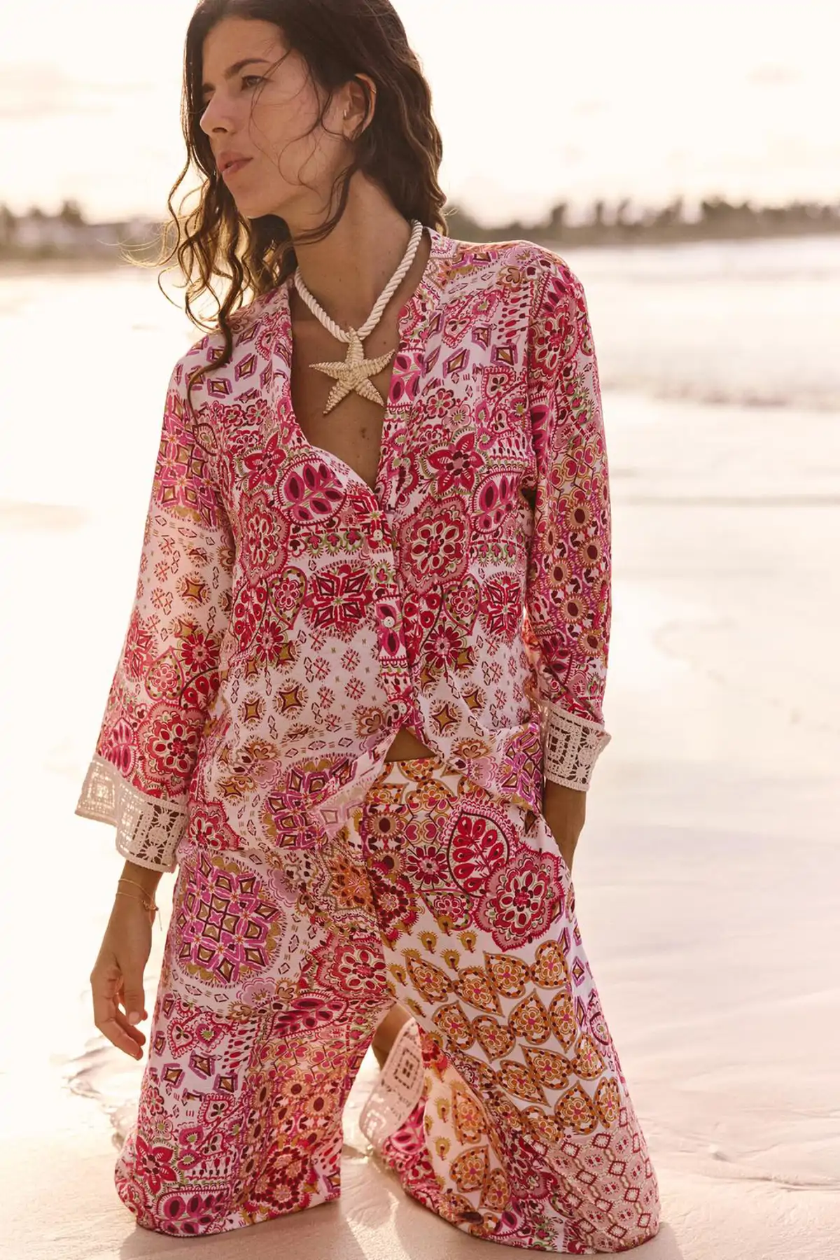 Blusa estampada.