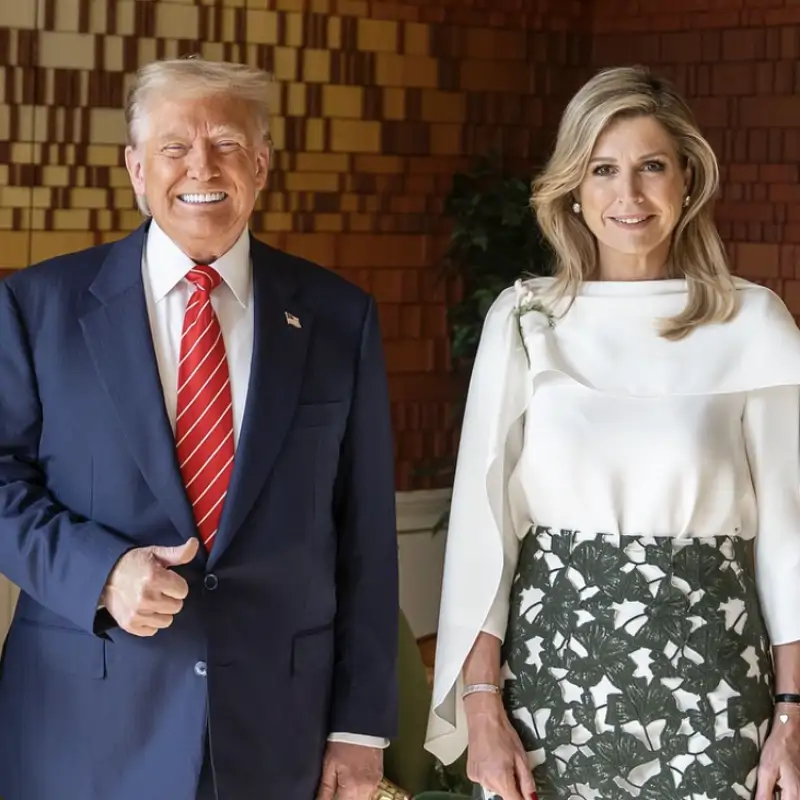 Máxima de Holanda y Trump