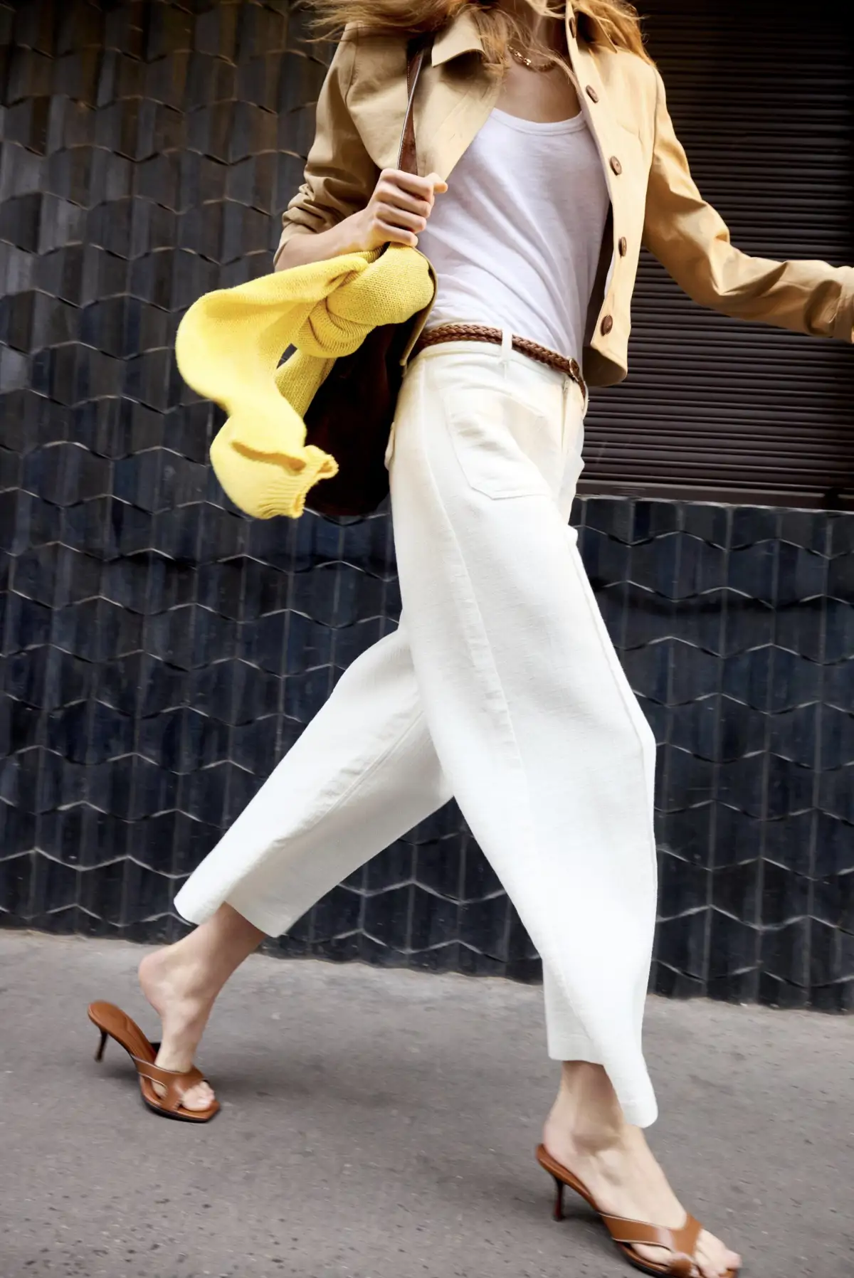 Pantalones blancos de Zara