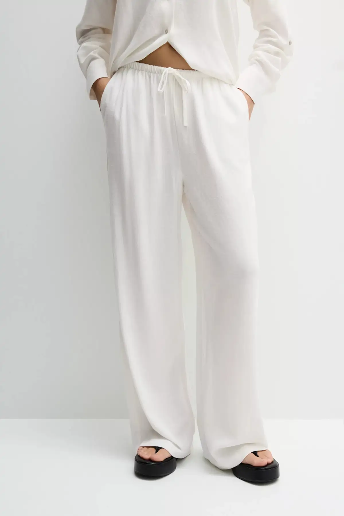 Pantalones blancos lefties rebajas 