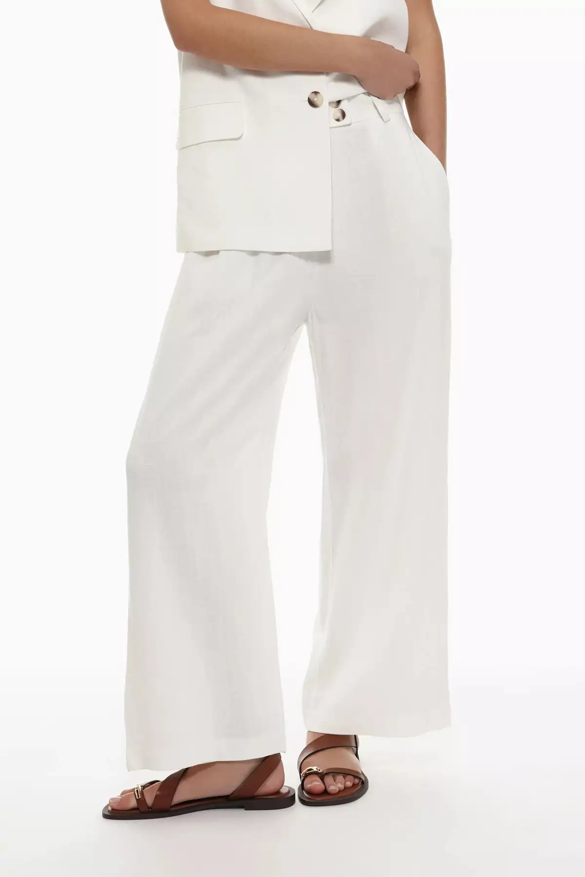 Pantalones blancos lefties rebajas 