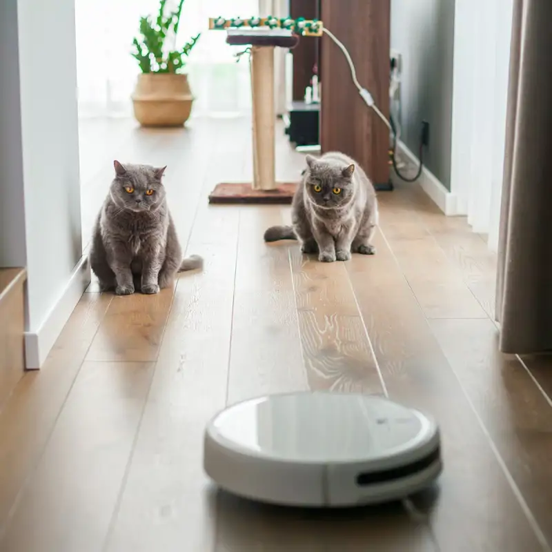 Tengo 2 gatos en casa y así voy a aprovechar las rebajas: con el robot aspirador ideal para mascotas que ahora cuesta un 72% menos