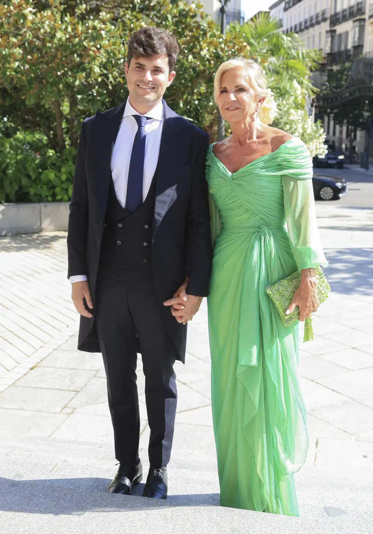 Álvaro González y su madre