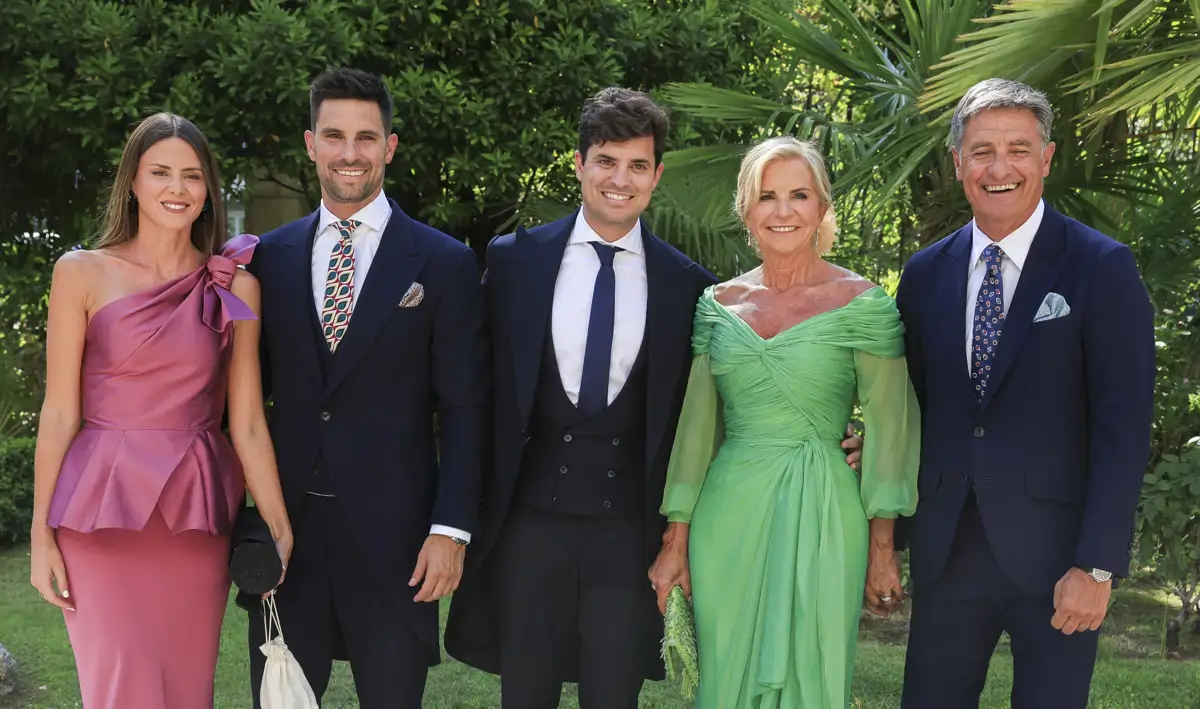 Michel González y familia