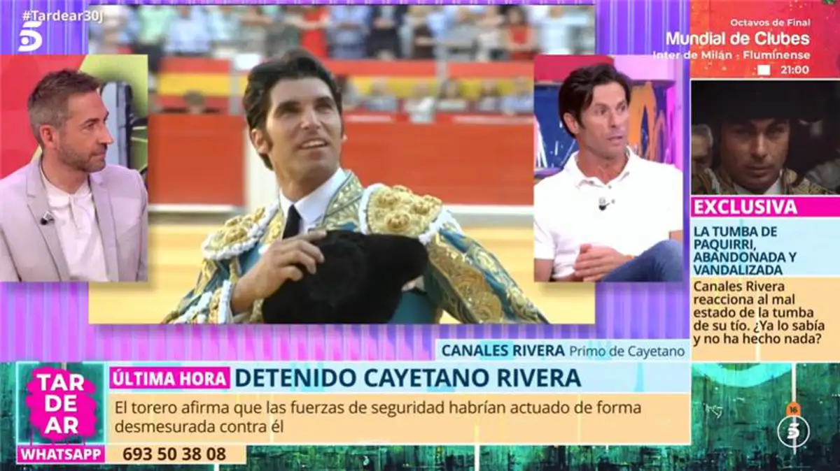 Cayetano Rivera, detenido 