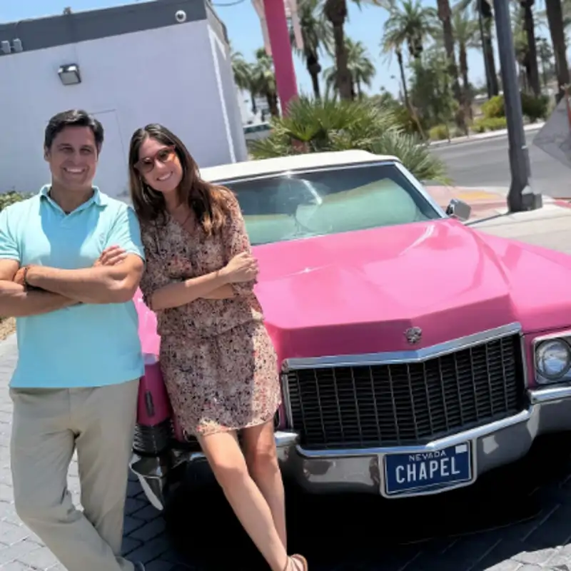 Lourdes Montes abre el álbum de su viaje a Las Vegas junto a Fran Rivera