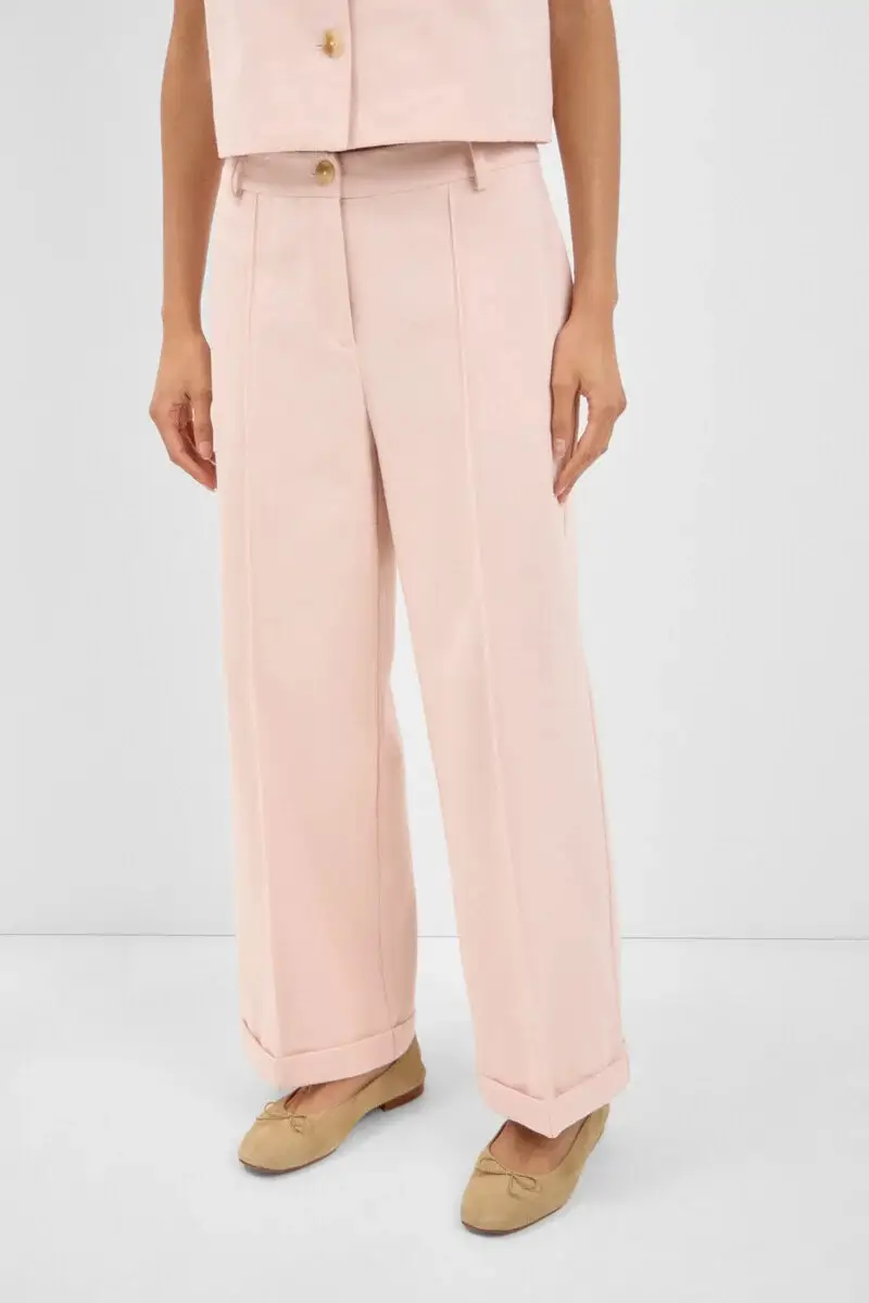 Pantalón de sarga crop