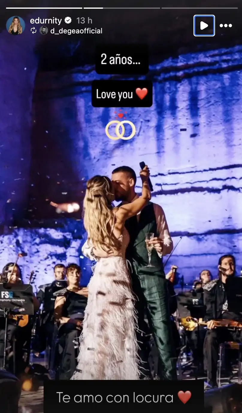 Edurne y De Gea