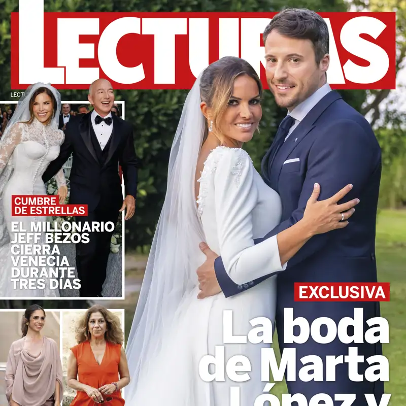 El espectacular reportaje de la boda de Marta López solo en la revista Lecturas: la fotos de la fiesta del año