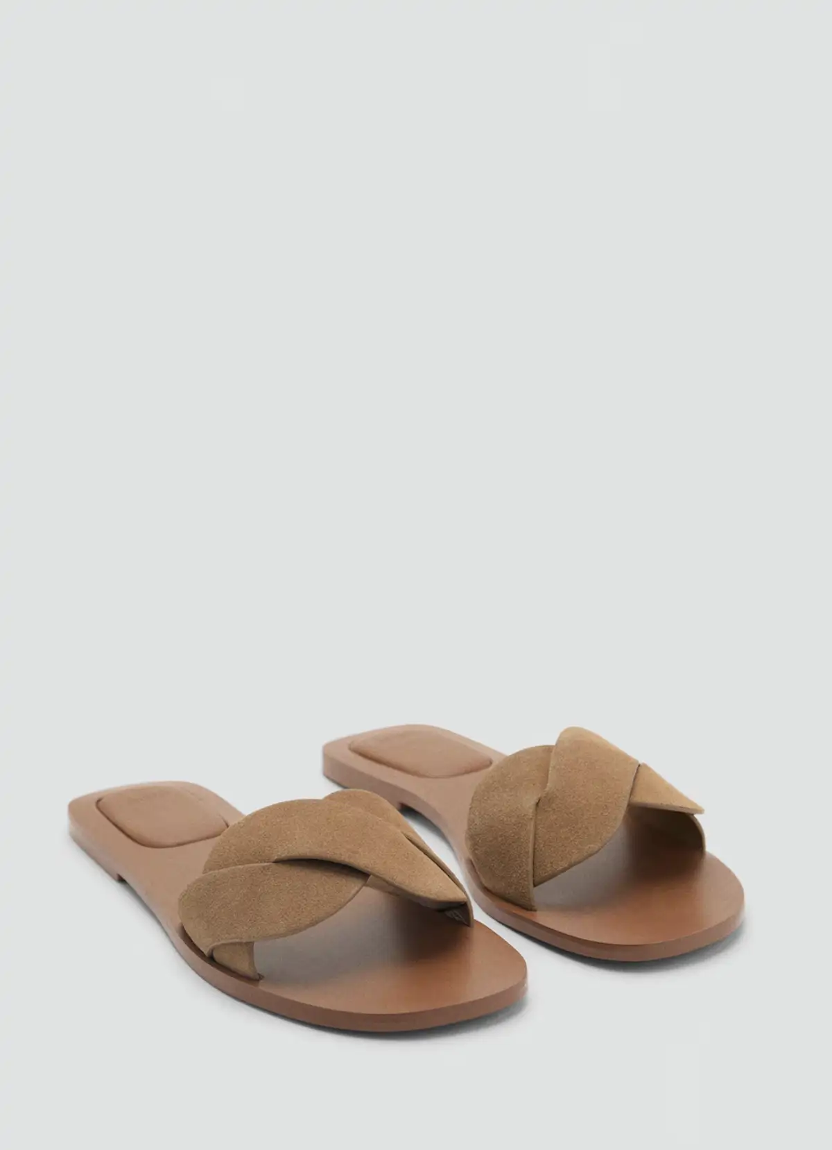 sandalias planas mango