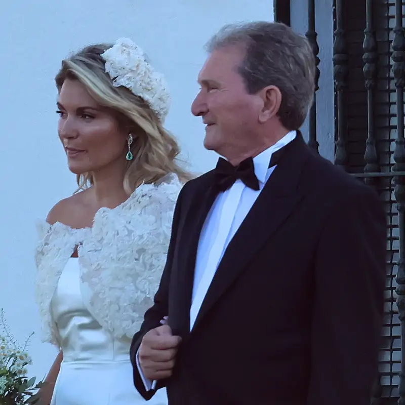 Cristina Serrano con su padre