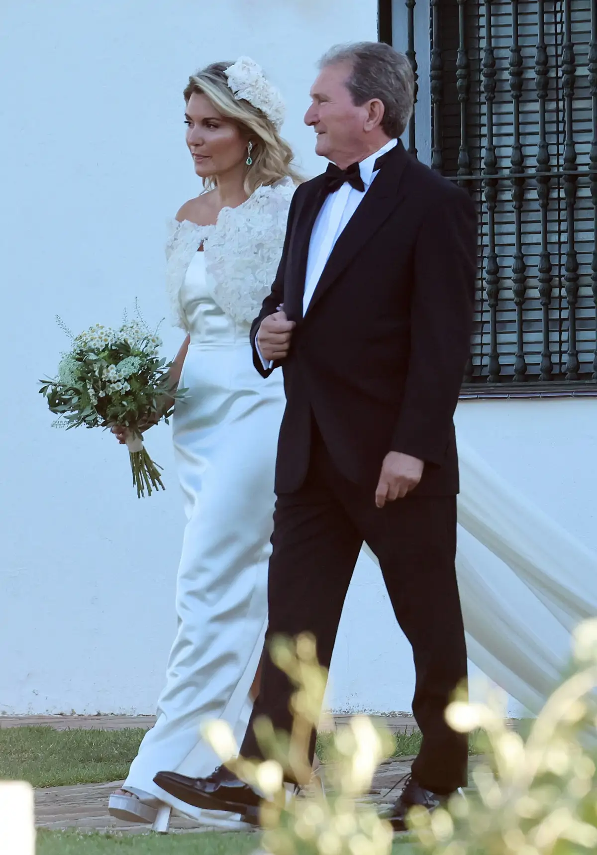 Cristina Serrano y su padre