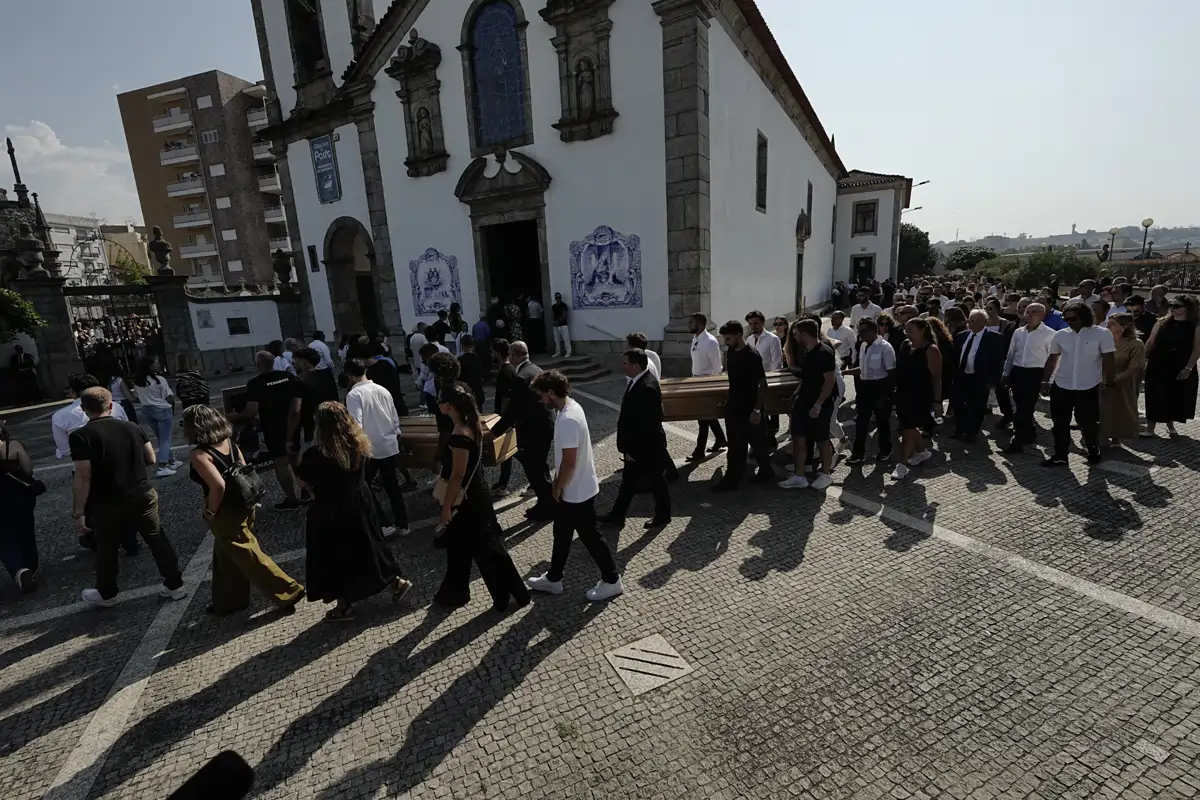 Funeral del futbolista Diogo Jota y André Silva