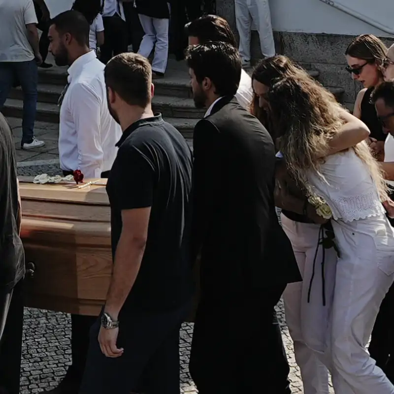 Funeral del futbolista Diogo Jota y André Silva
