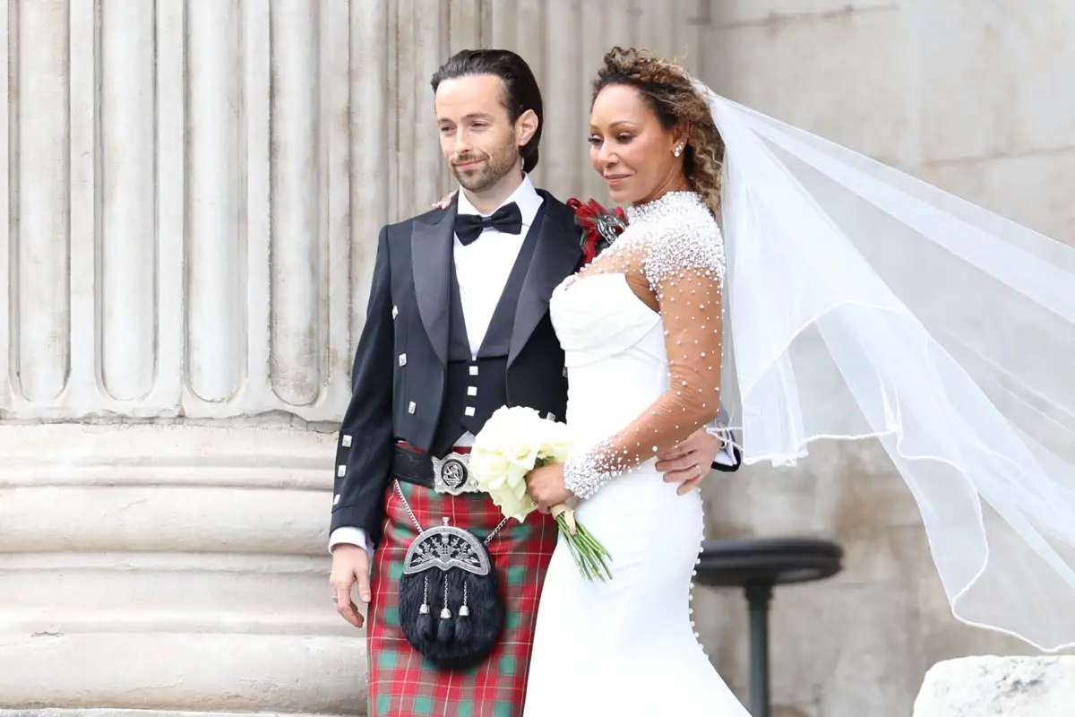 Melanie Brown, Mel B, y Rory McPhee 