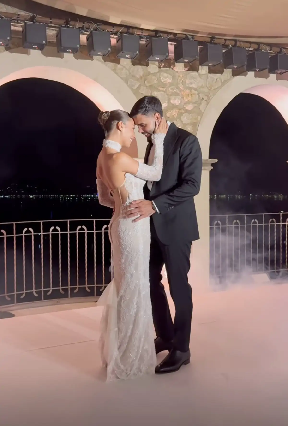 David Raya y Tatiana boda