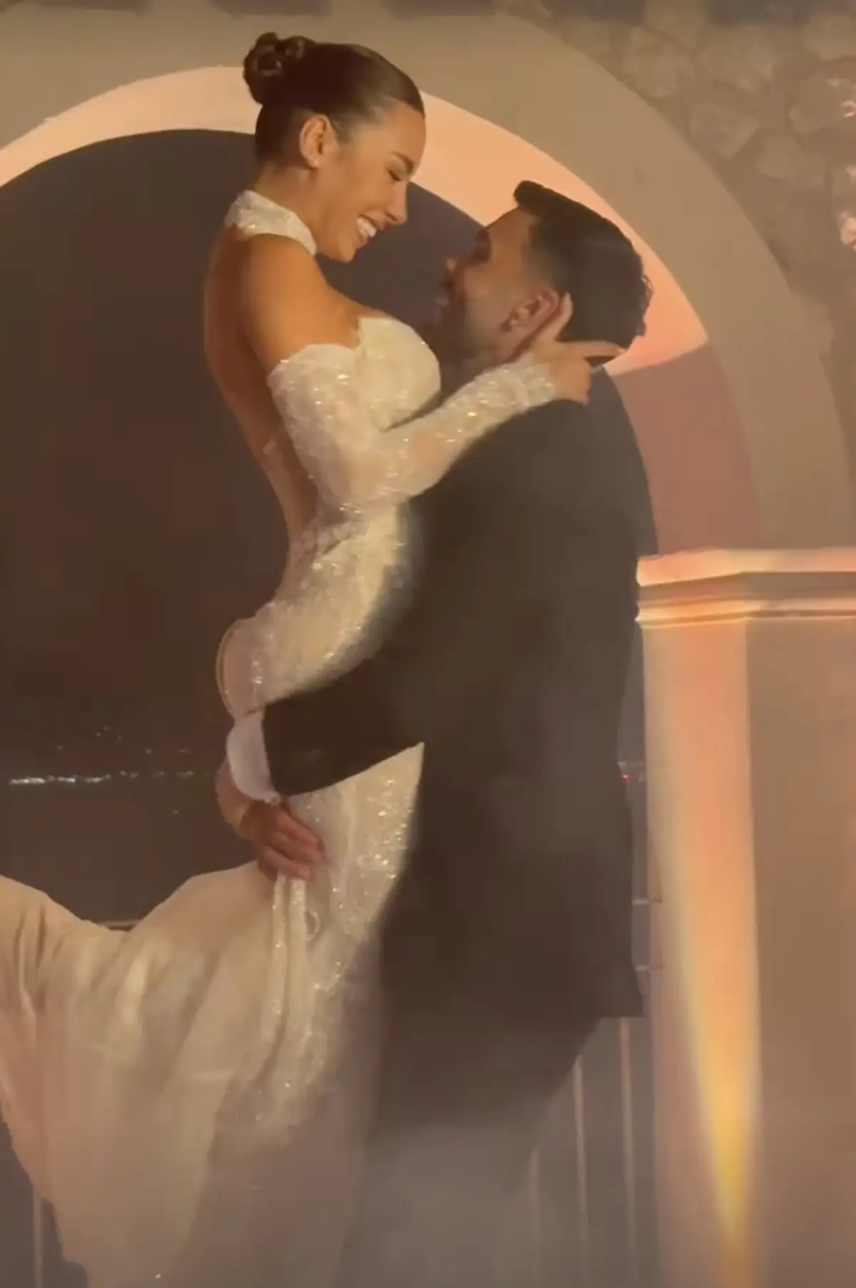 David Raya y Tatiana boda