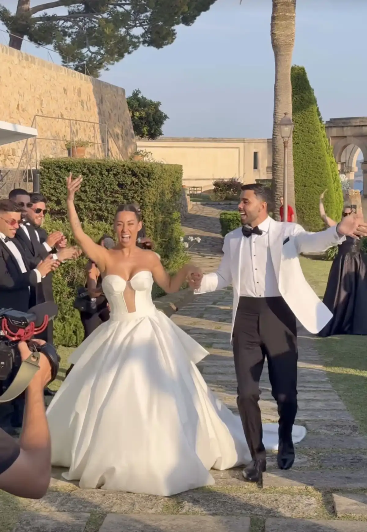 David Raya y Tatiana boda