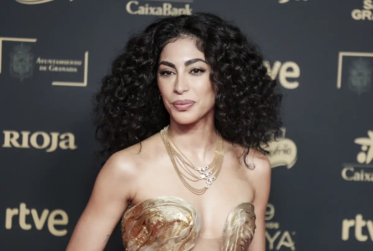 media melena pelo rizado