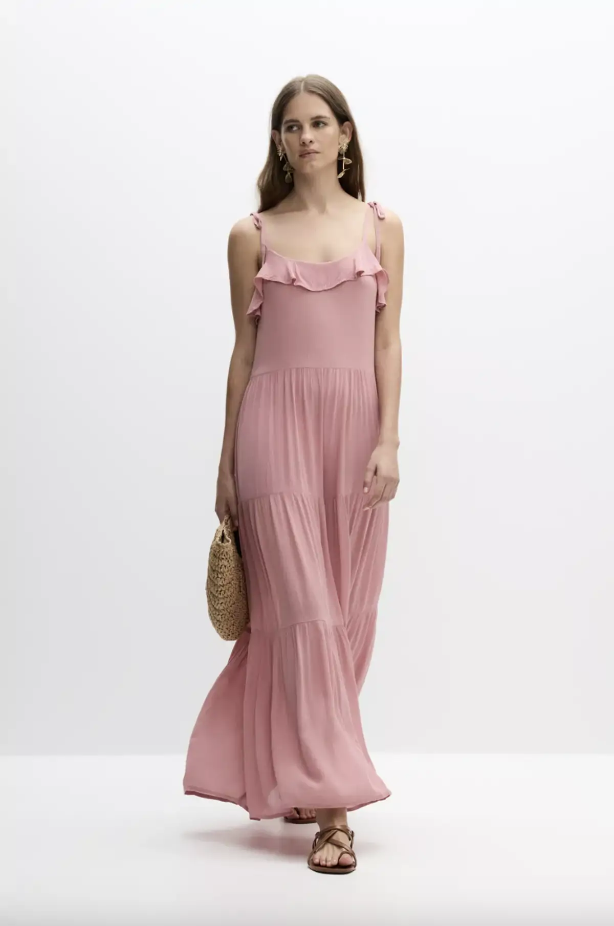 Vestido midi volante