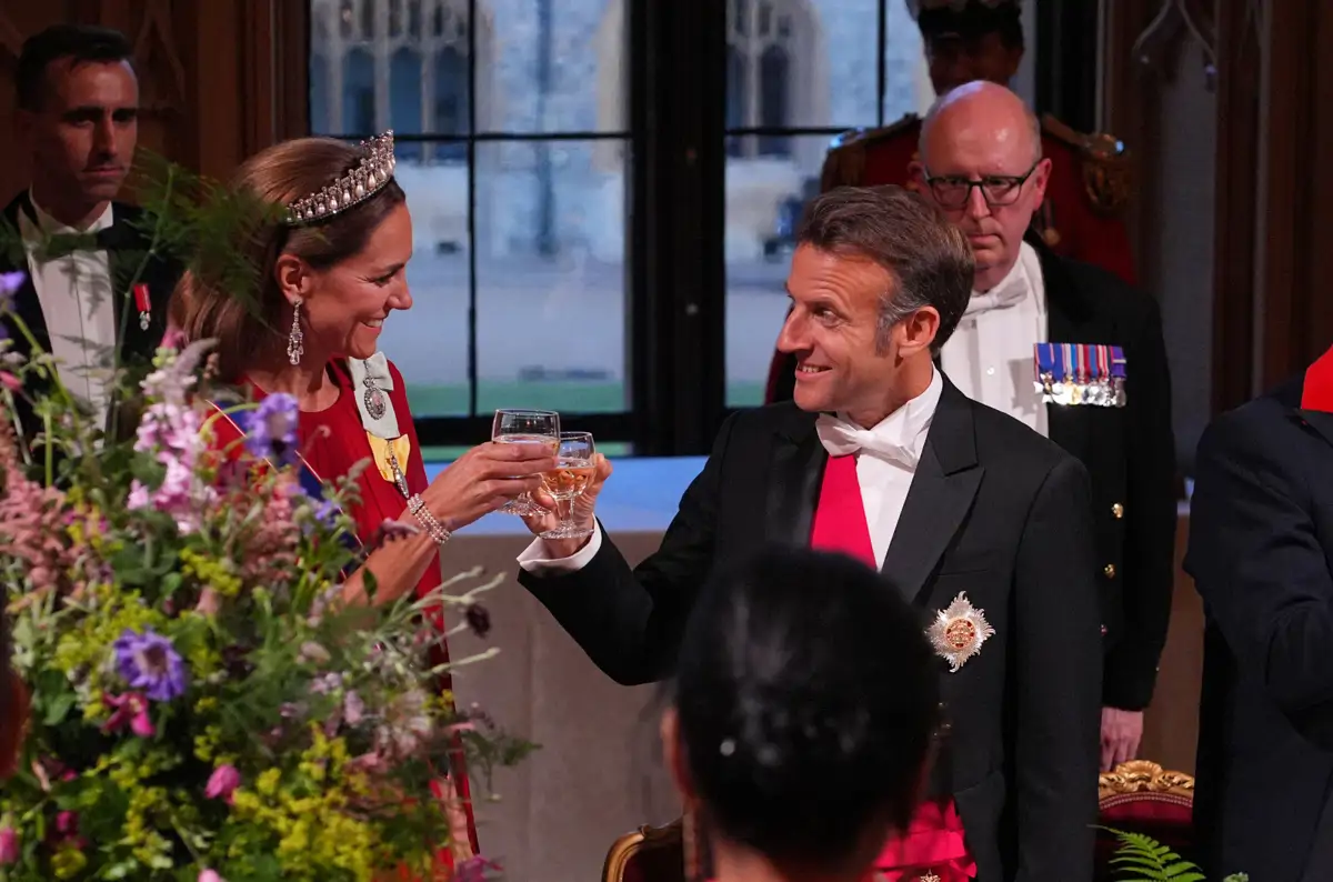 Kate MIddleton y macron