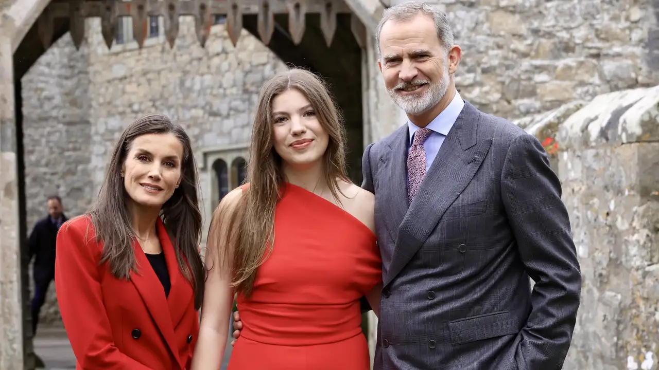 Letizia, infanta Sofía y Felipe