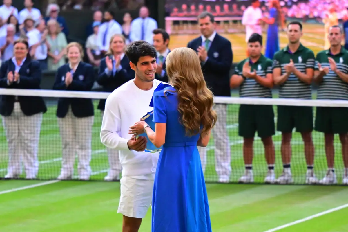Alcaraz y Kate Middleton en Wimbledon