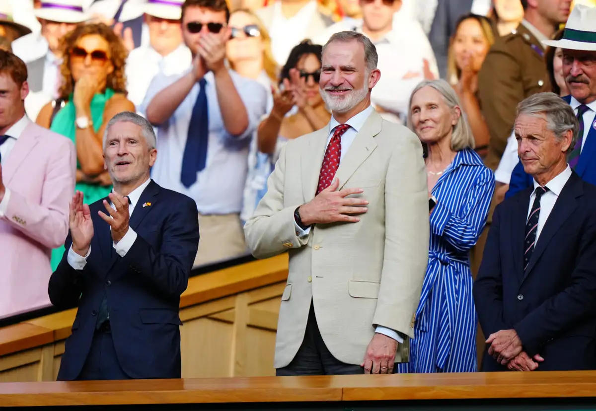Rey Felipe VI en Wimbledon