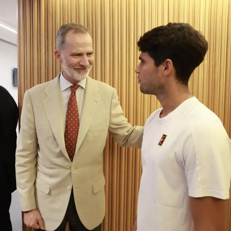 Las palabras de ánimo del rey Felipe VI a Carlos Alcaraz ante su derrota en Wimbledon: “Has hecho que disfrutemos”